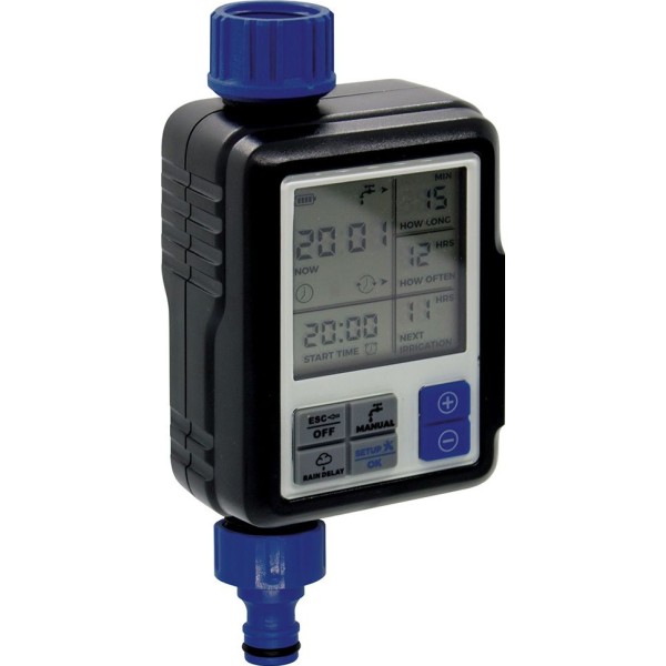 Programador de riego full-vision v2 con pantalla digital