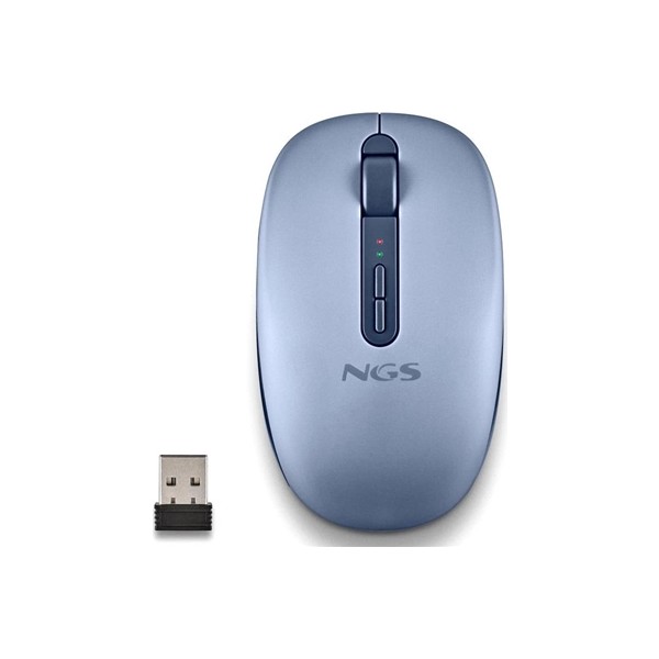 Ngs ratón inalámbrico 2.4ghz dual bt fogdual blue